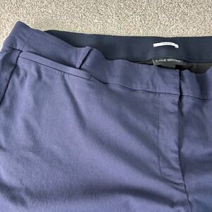 Lane Bryant The Allie Plus Size Blue Career Stretch Pants Womens  Plus Size 28R